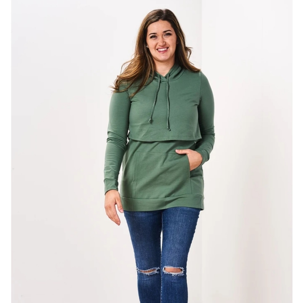 Latched mama 2xl 2x lightweight nursing hoodie